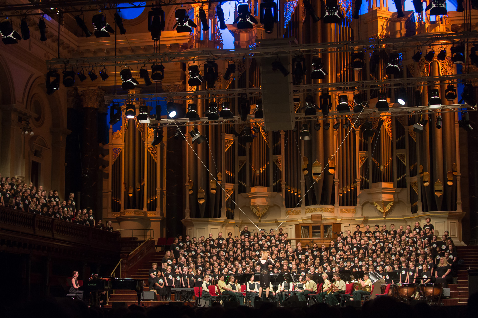 NSW Primary Proms Combined Choir 2015, photography by Andrew Lasky