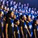 Students singing in the FoCM Combined Choir 2015, photography by Andrew Lasky